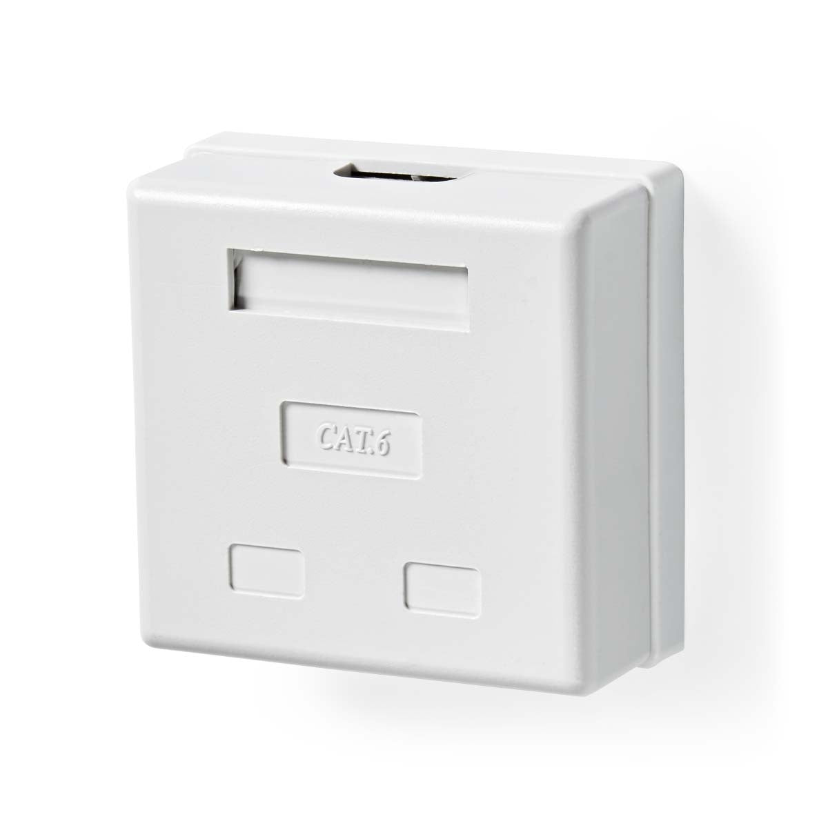 Network wall box | On the wall | 2-Port port(s) | STP CAT6 | Straight | Female | Gold Plated | PVC | White | Envelope