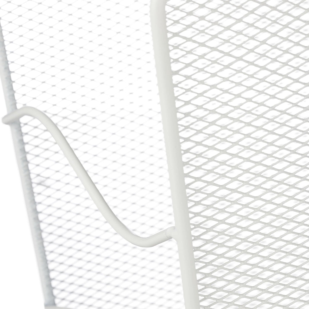 Newspaper rack metal white