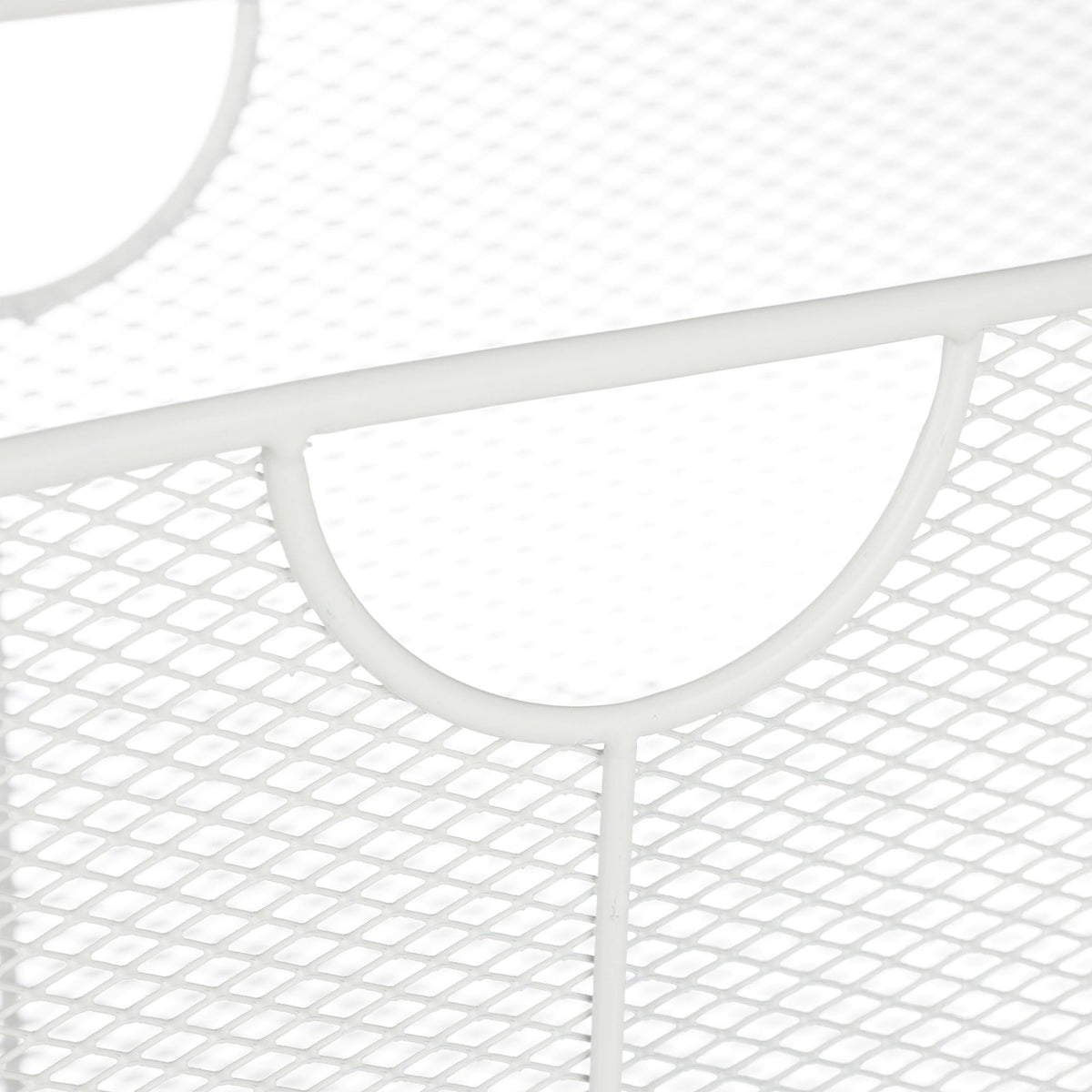Newspaper rack metal white