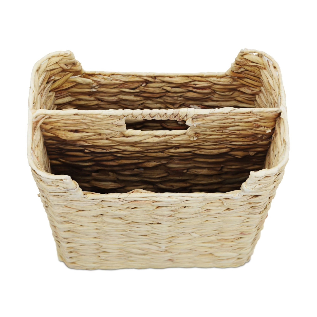 Newspaper rack water hyacinth 2 compartments