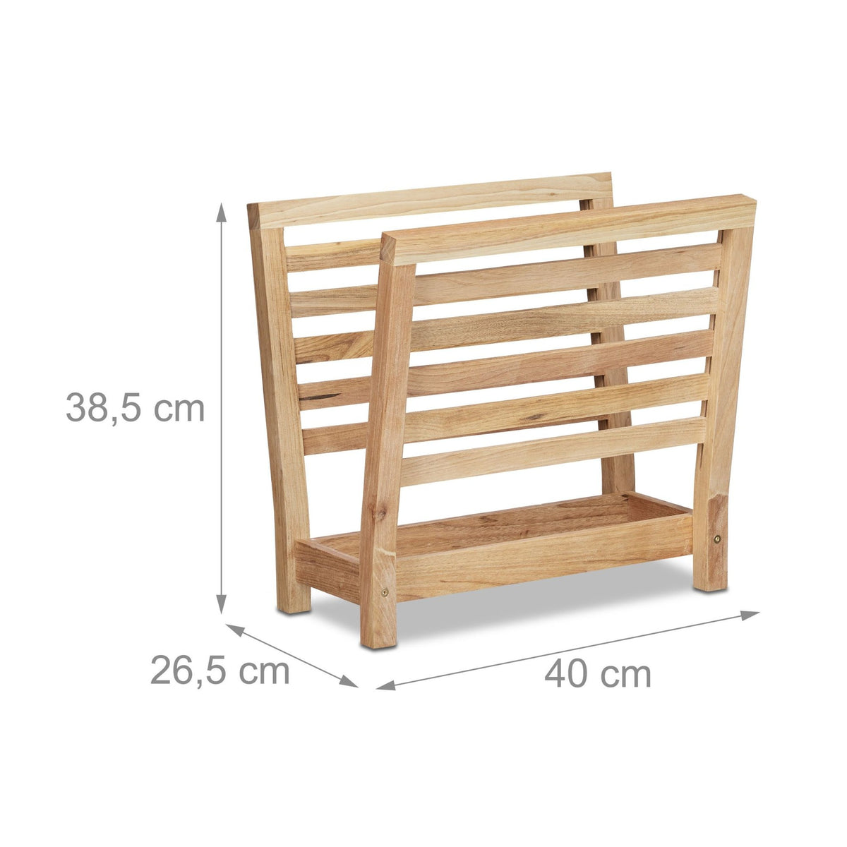 Newspaper stand walnut