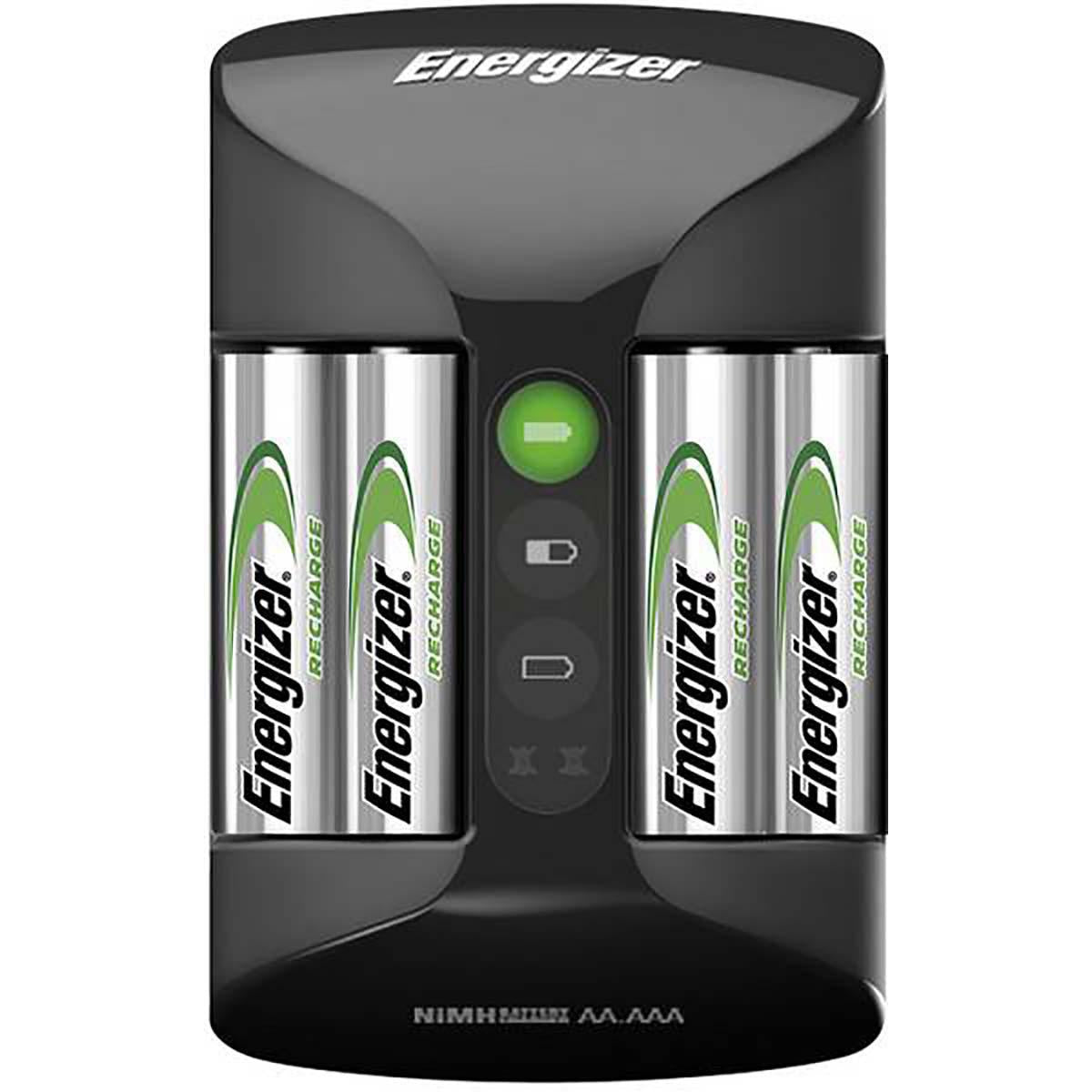 NiMH Battery Charger AA / AAA | 1.2 V DC | 4x AA/HR6 2000 mAh | Euro / Type-C (CEE 7/16) | Battery type energy: AA | Black