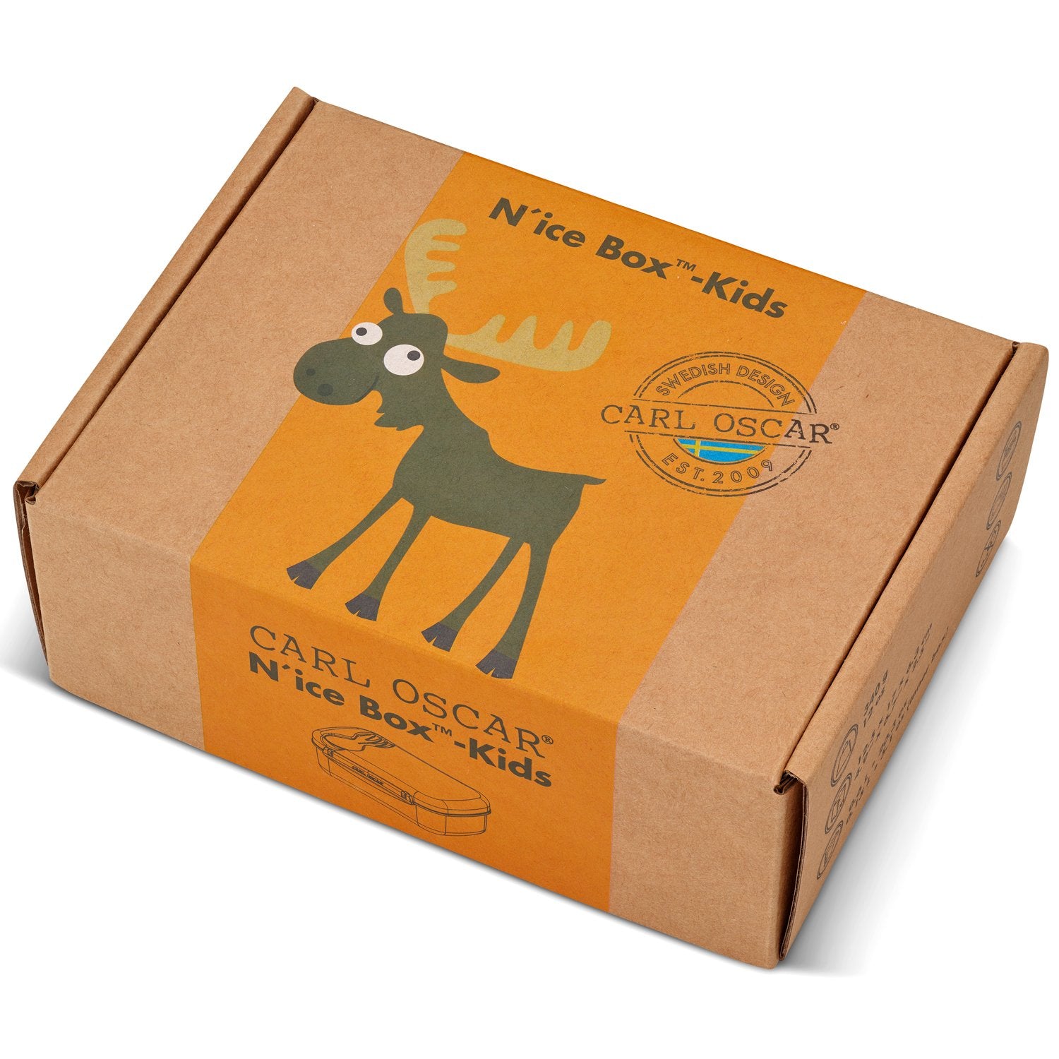 N'ice Box lunch box with cooling block Orange