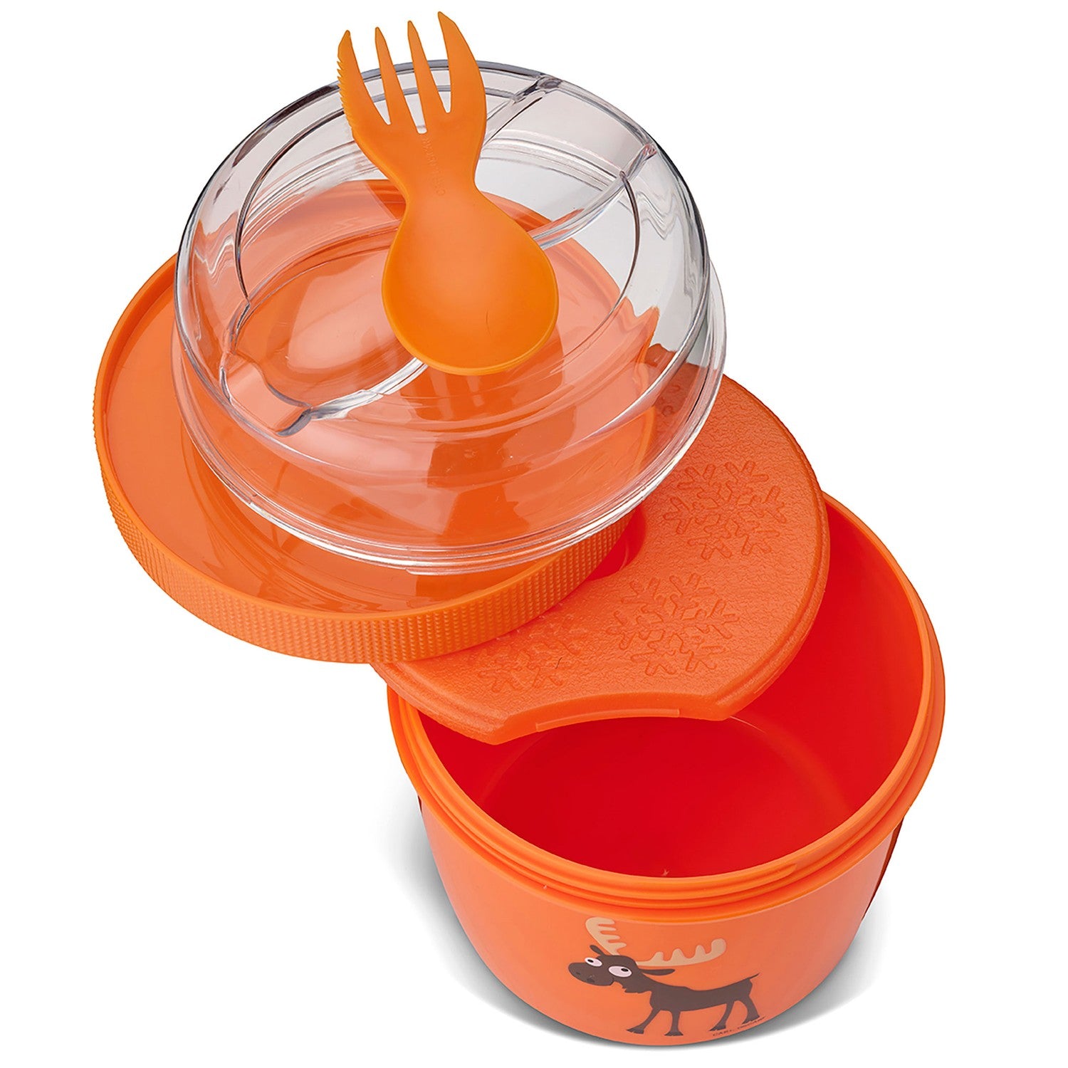 N'ice Cup - Lunch box with cooling plate Orange