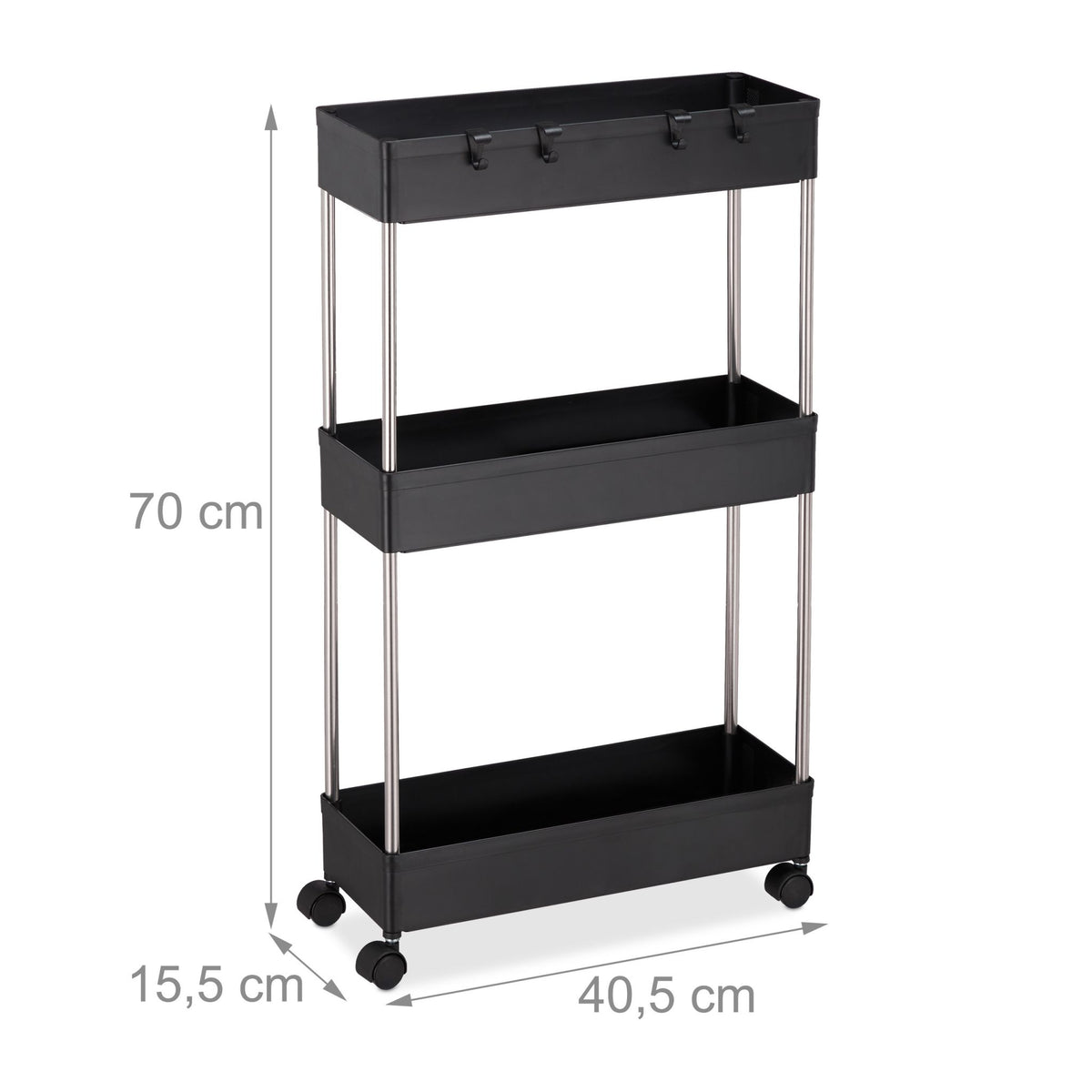 Niche trolley with 3 levels