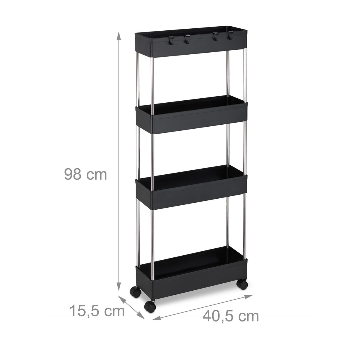 Niche trolley with 4 levels
