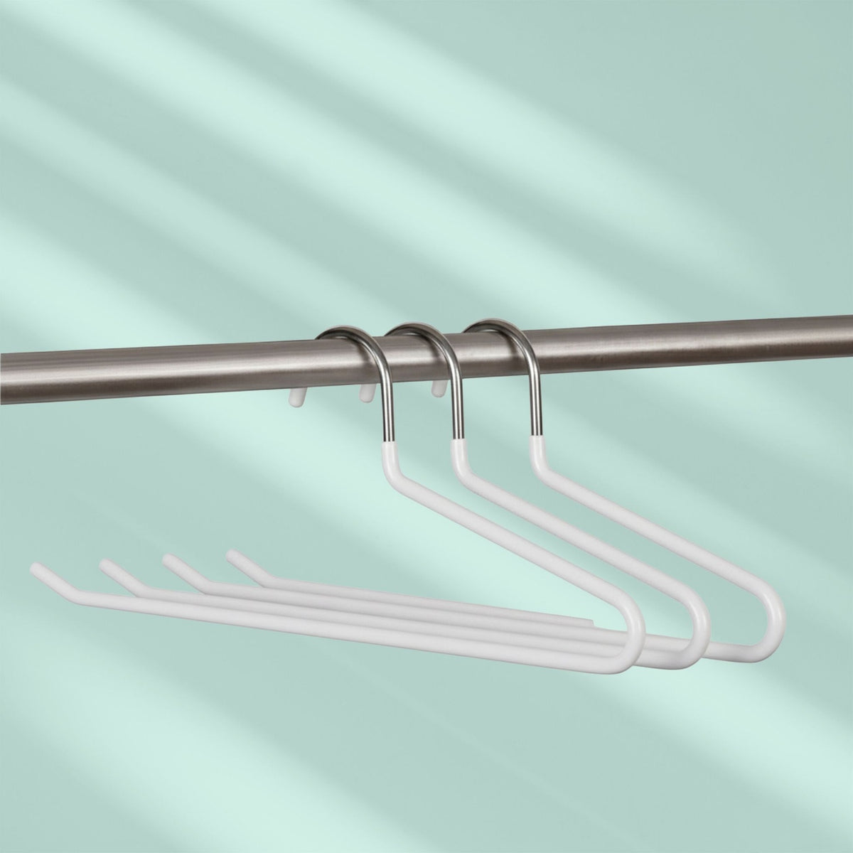 Non-Slip Metal Trouser Hangers – Space-Saving Set
