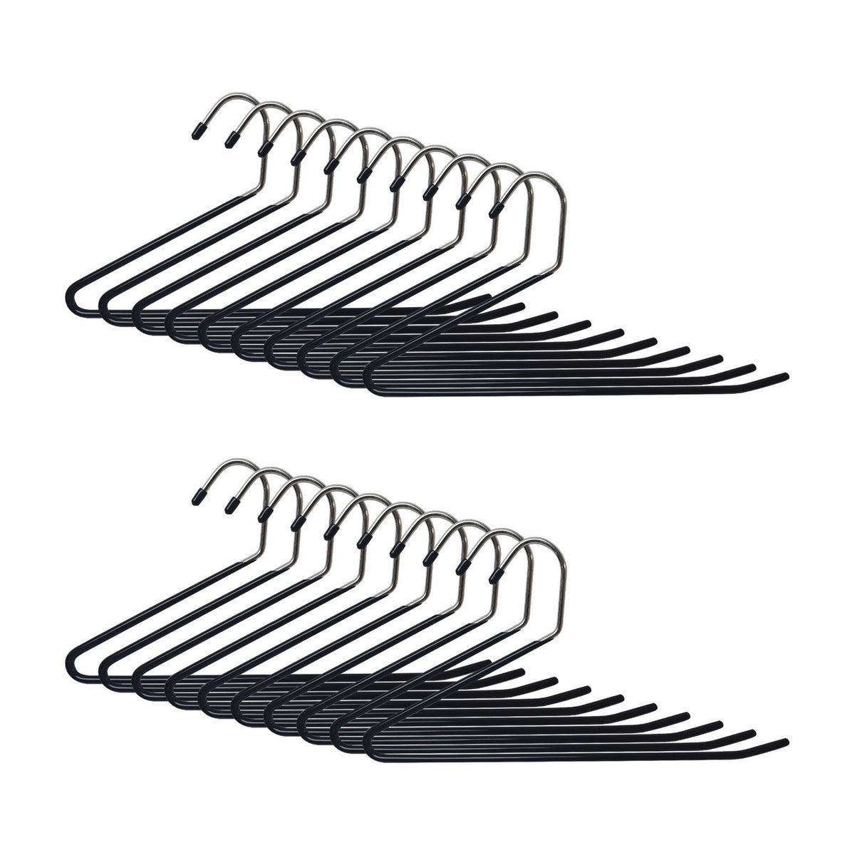 Non-Slip Space-Saving Trouser Hangers, Set of 5