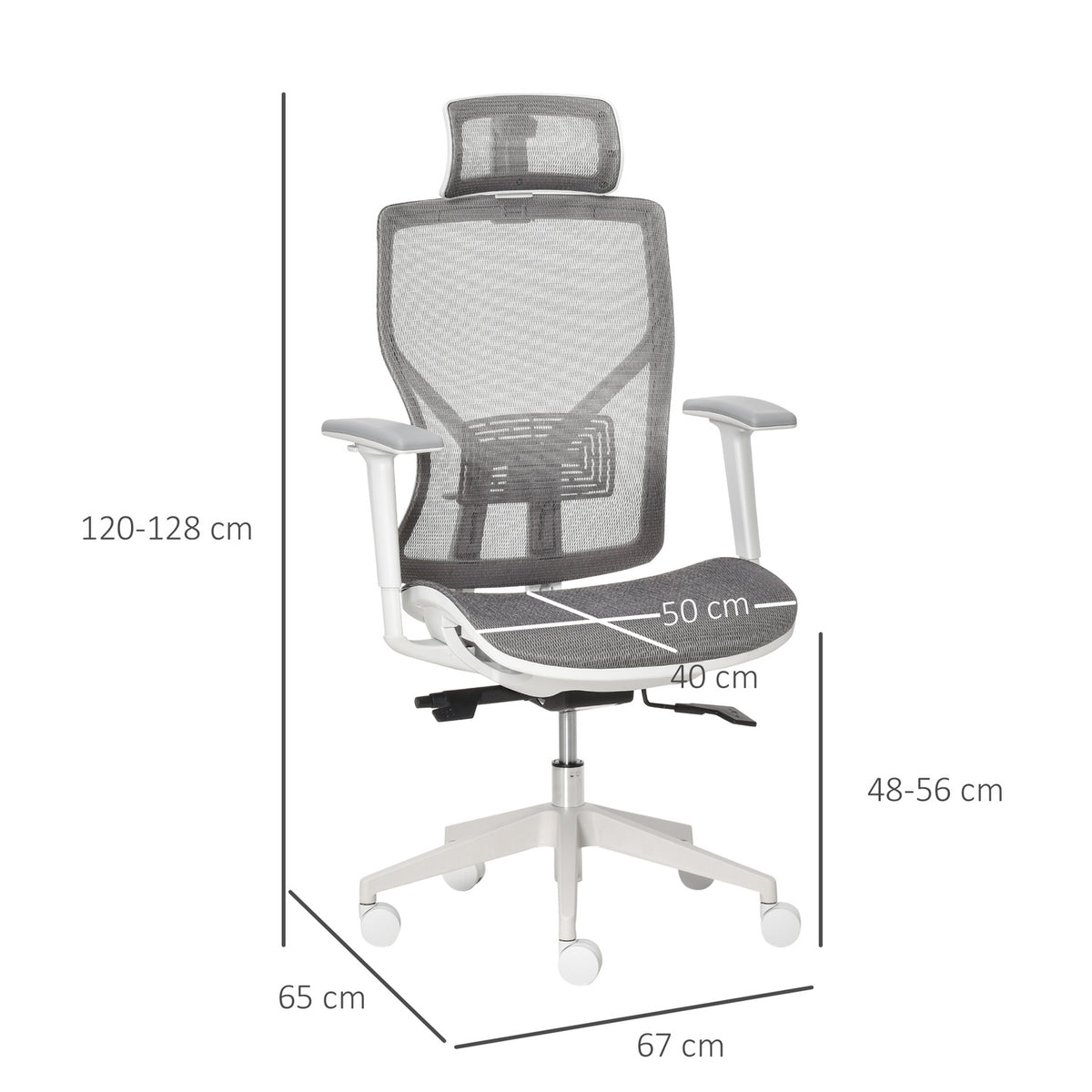 Office Chair Desk Chair Swivel Chair Gaming Chair With Headrest Lumbar Cushion 3D Armrest 3 Levels 360° Swivel Wheels Height Adjustable Ergonomic