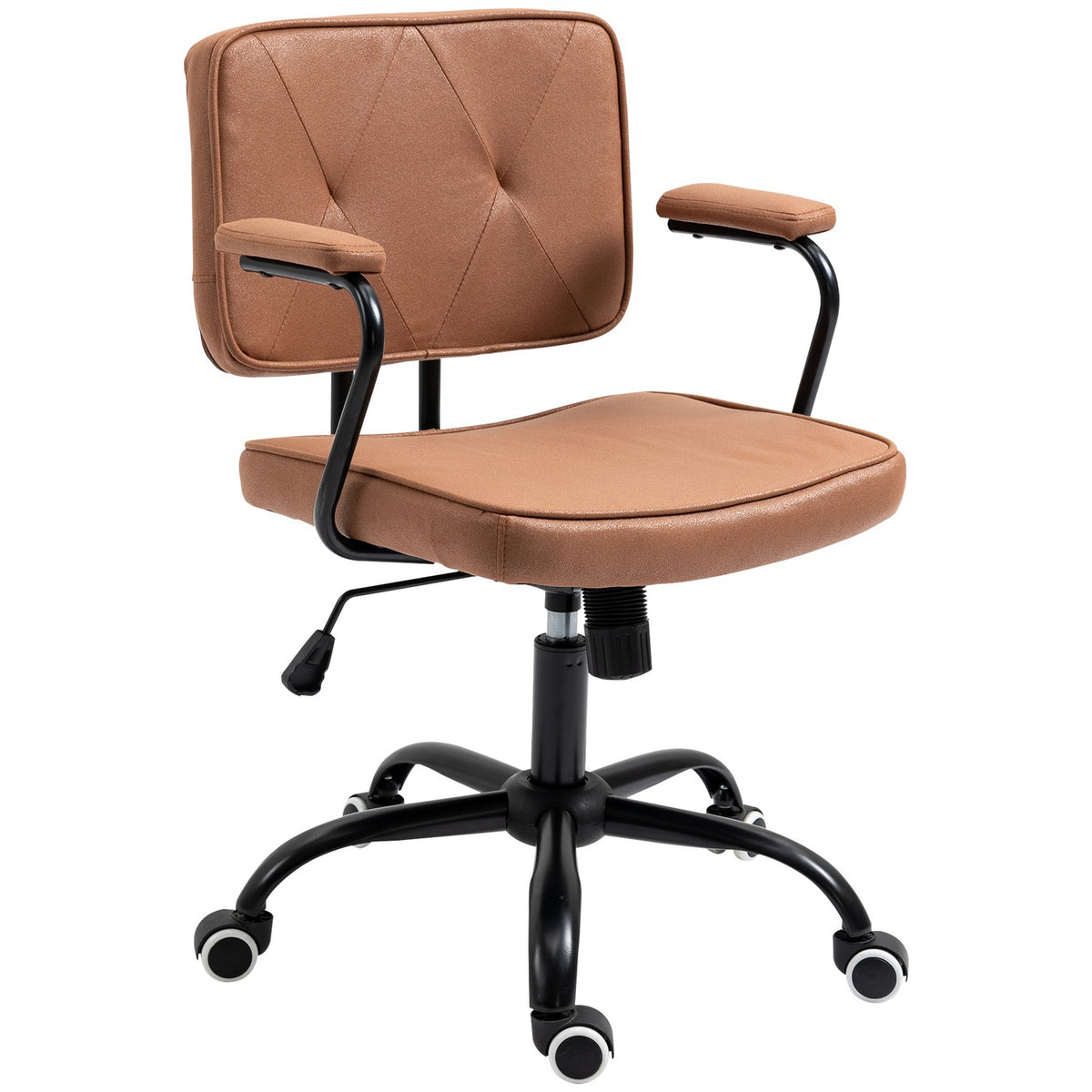 Office Chair Desk Chair With Wheels Height Adjustable With Rocker Function 360° Rotation Tiltable Foam Barun 61 X 58 X 82-91 Cm