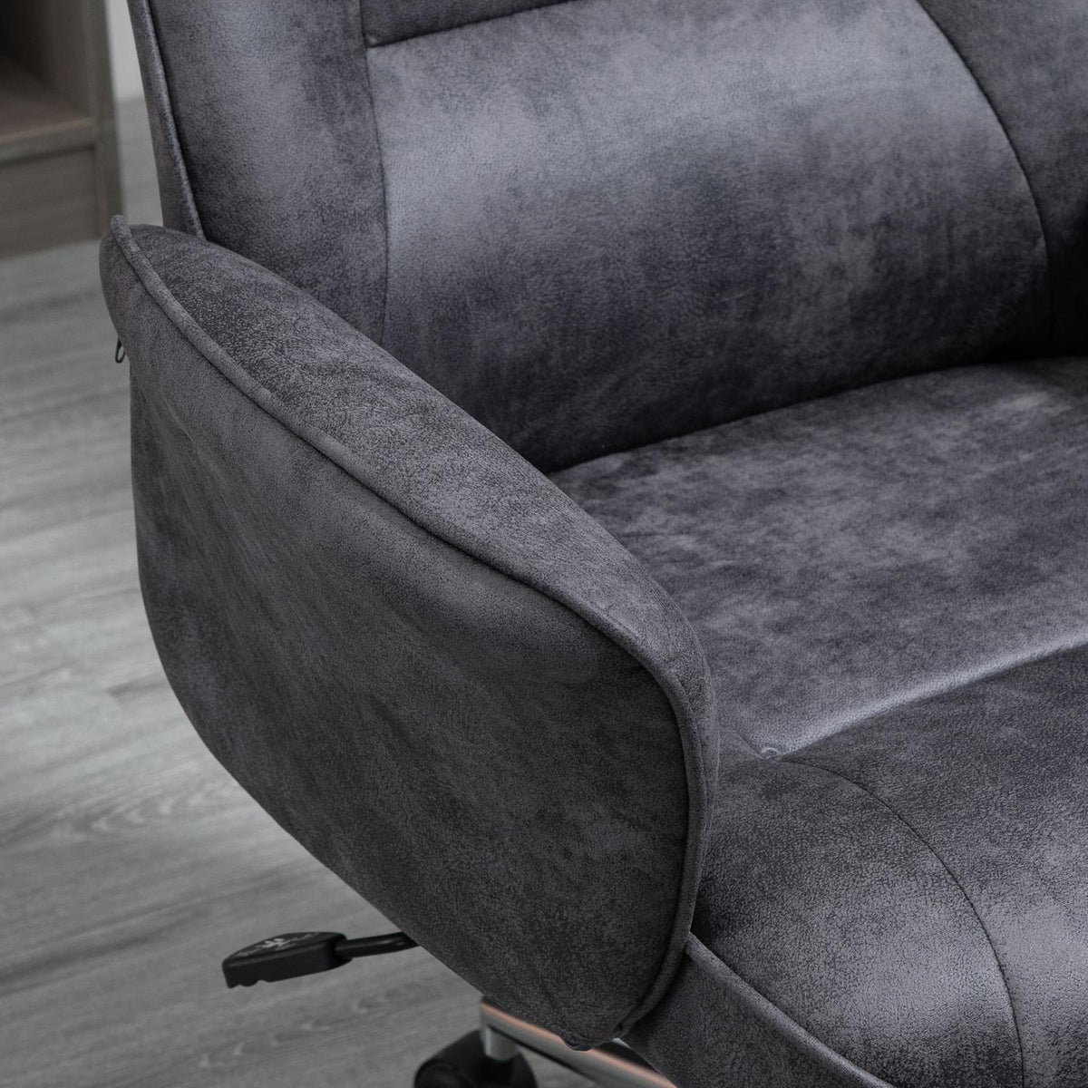 Office Chair Ergonomic Desk Chair With Rocker Function, Height Adjustable, Load Capacity Up To 120Kg, 67X69X92-102Cm