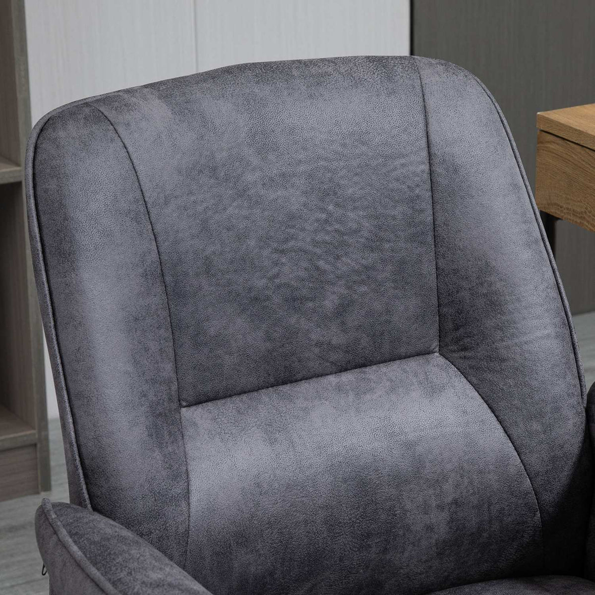Office Chair Ergonomic Desk Chair With Rocker Function, Height Adjustable, Load Capacity Up To 120Kg, 67X69X92-102Cm