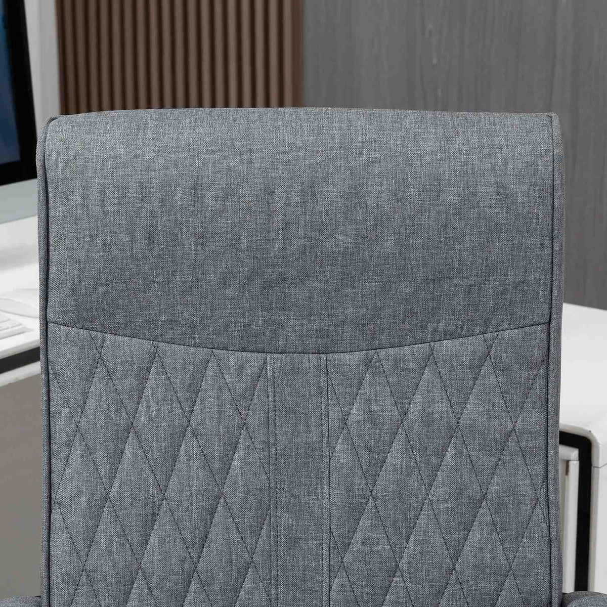 Office Chair Ergonomic Desk Chair With Rocker Function Height Adjustable Swivel For Office Dark Gray