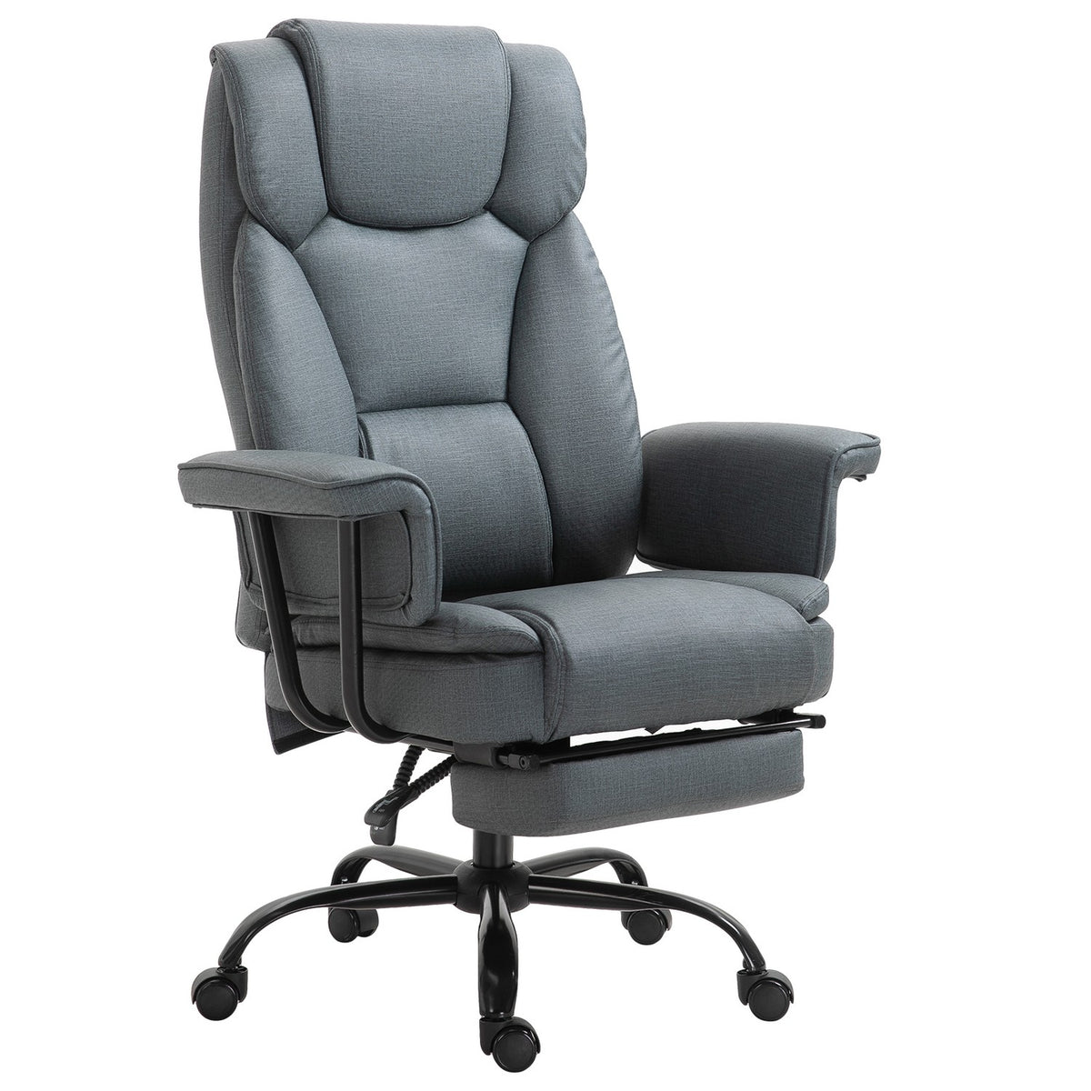 Office Chair Ergonomic Executive Chair 360° Rotatable Computer Chair Height Adjustable With Headrest, Padded Armrests And Footrest