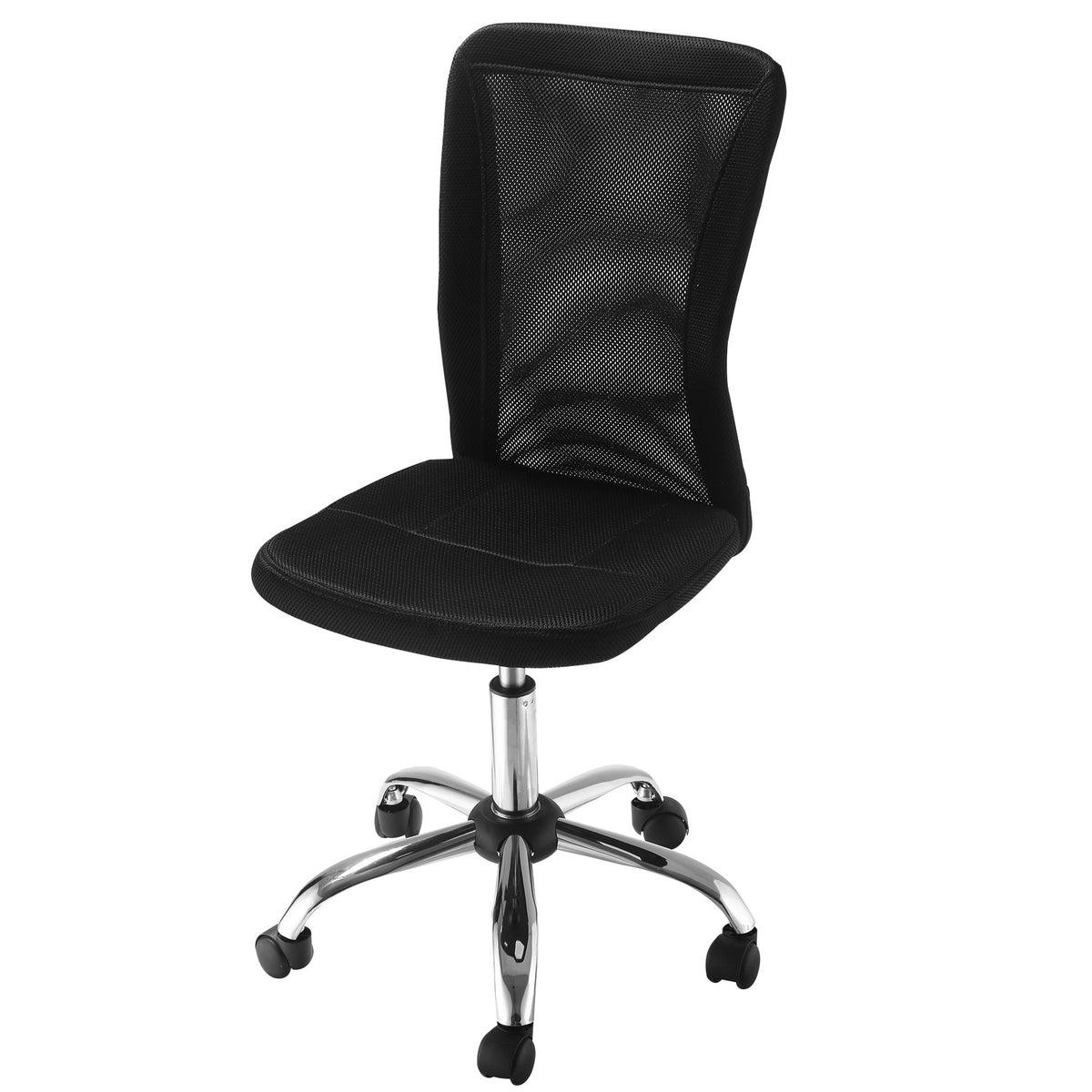 Office Chair Ergonomic, Height-Adjustable Desk Chair, 360° With Breathable Backrest, Load Capacity Up To 100 Kg, Black