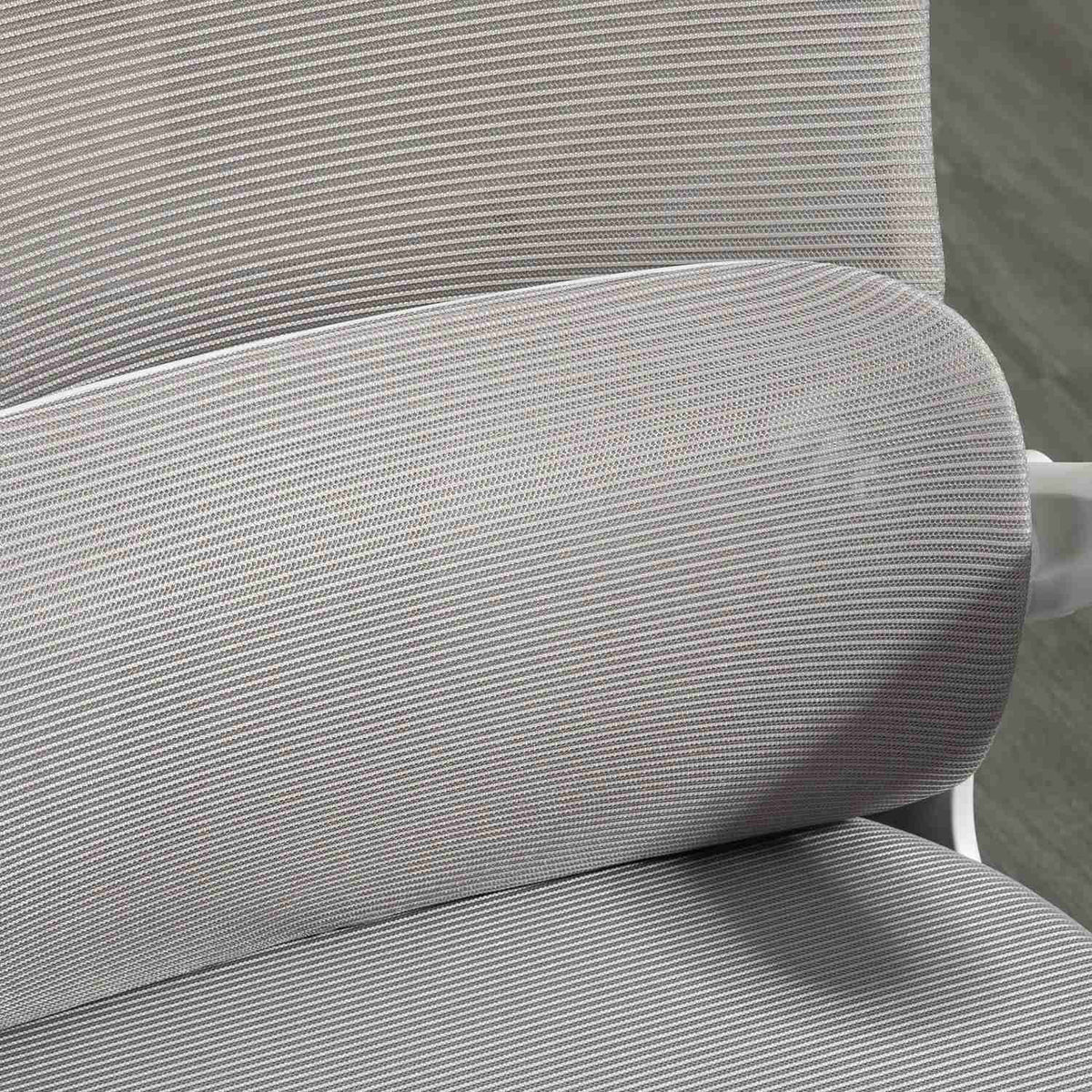 Office Chair Ergonomic Height Adjustable Desk Chair Adjustable Armrest Pillow Rocker Function Lumbar Support Mesh Gray