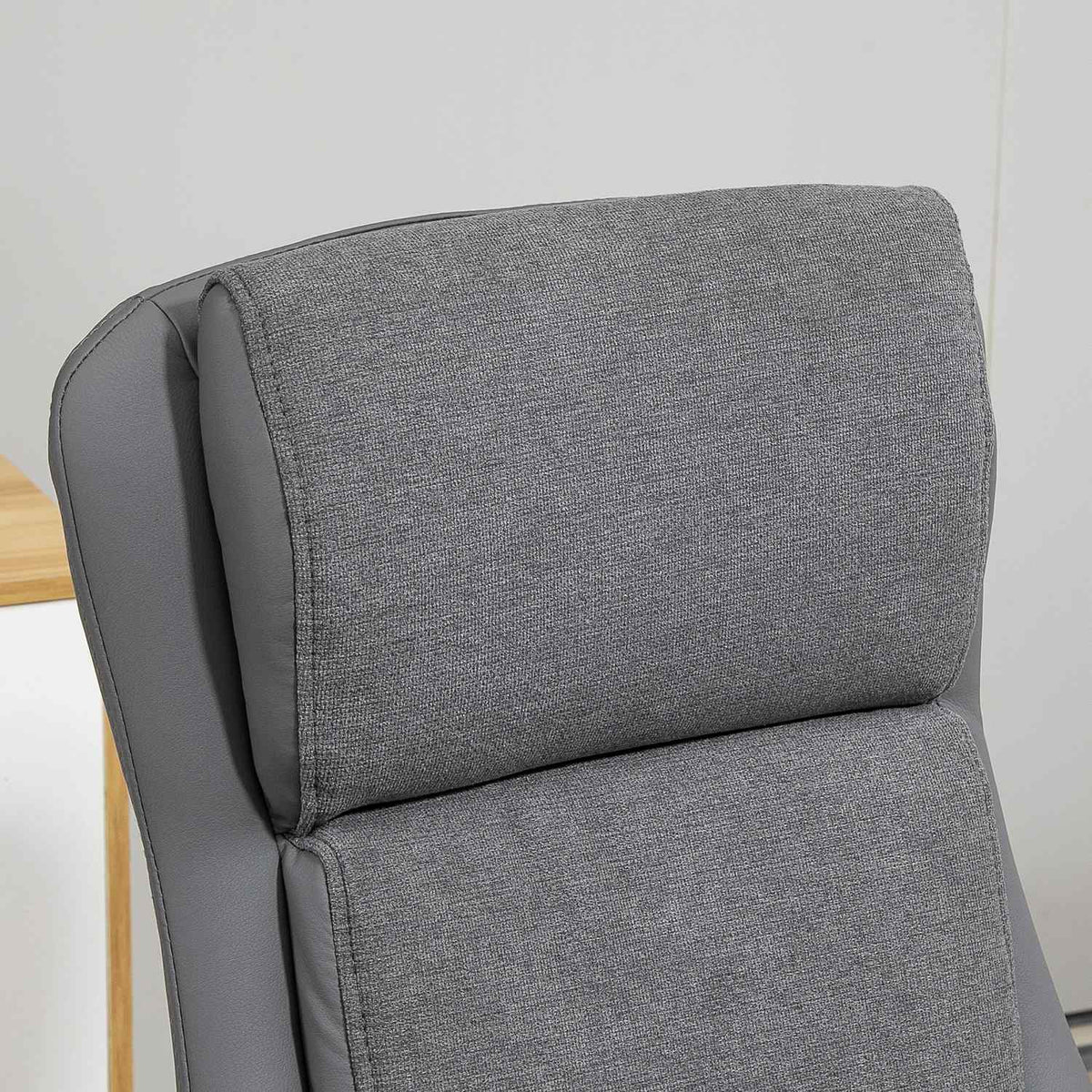 Office Chair Ergonomic Swivel Chair With Rocker Function, 360° Rotatable, Height Adjustable, Pu, Load Capacity Up To 120Kg, Gray, 65X72X108-118Cm