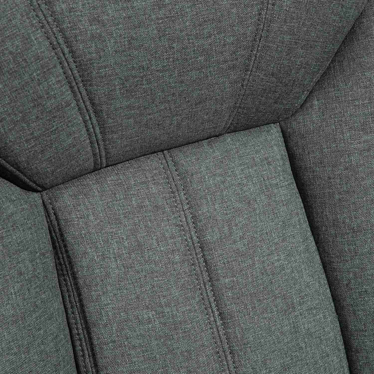 Office Chair Ergonomic Swivel Chair With Rocker Function, Padded Armrest, Headrest, Gray, 65X78X110-120Cm