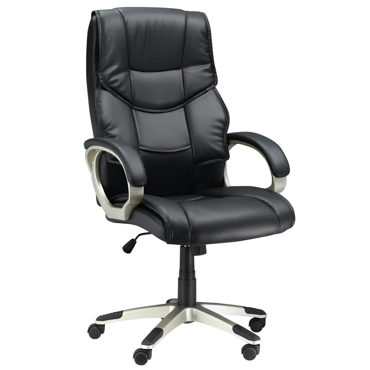 Office Chair Executive Chair Ergonomic Office Chair With Rocker Function, Sports Seat Design, High Backrest, 70X58X114-124Cm