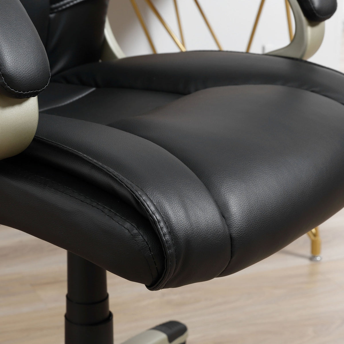 Office Chair Executive Chair Ergonomic Office Chair With Rocker Function, Sports Seat Design, High Backrest, 70X58X114-124Cm