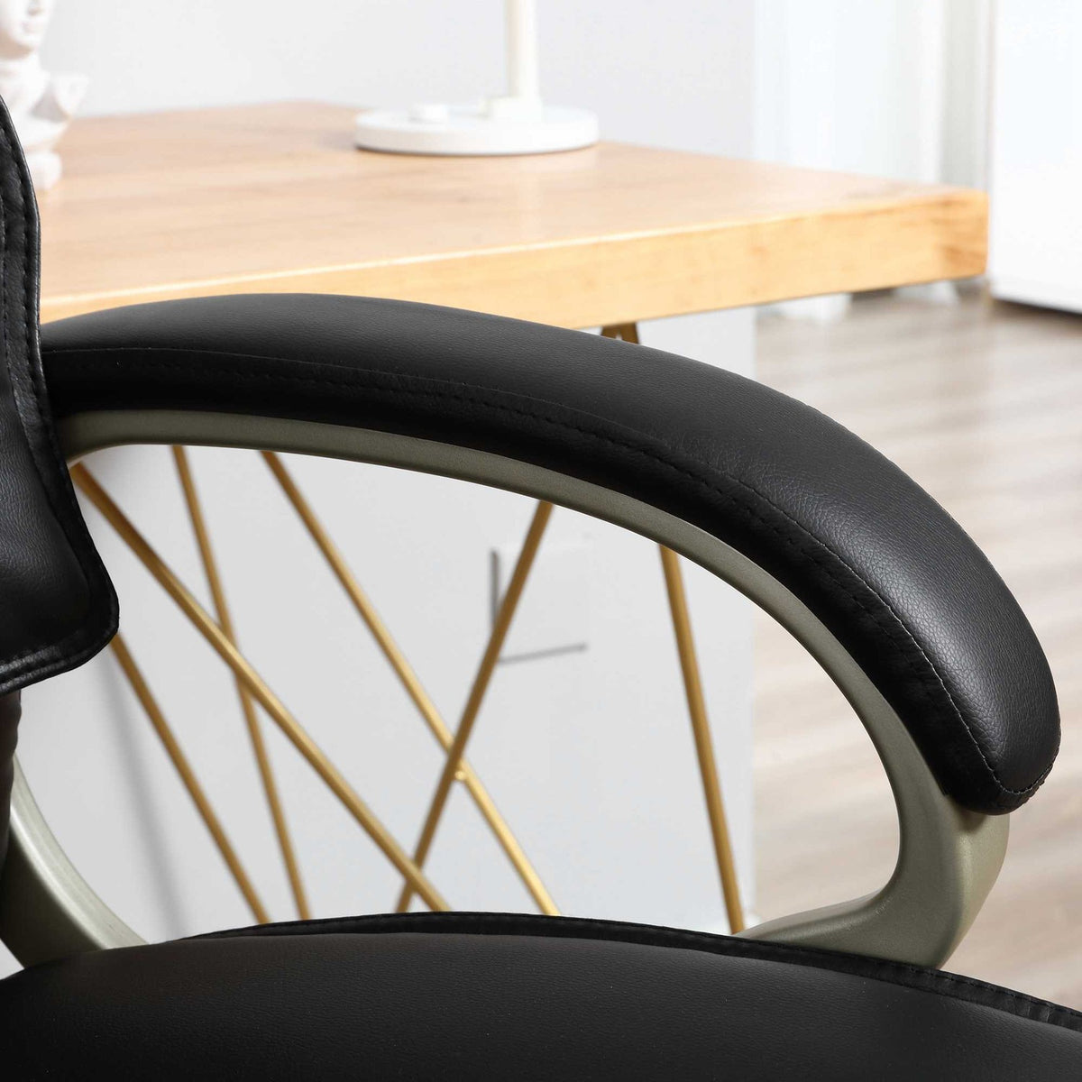 Office Chair Executive Chair Ergonomic Office Chair With Rocker Function, Sports Seat Design, High Backrest, 70X58X114-124Cm