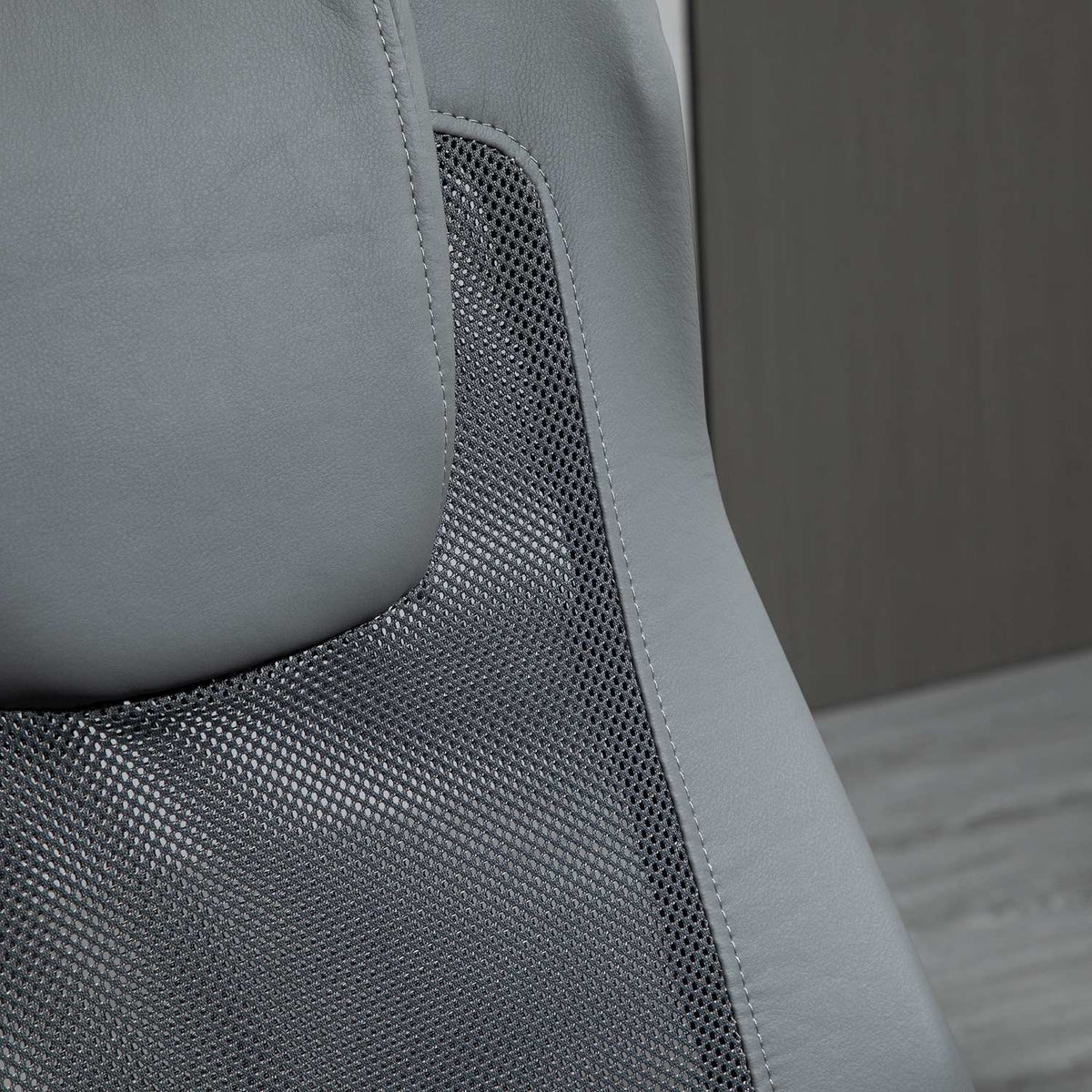 Office Chair Executive Chair Height Adjustable, Ergonomic, Faux Leather, Gray, 66X73X108-118 Cm