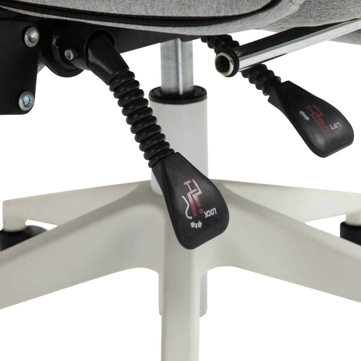 Office Chair, Gaming Chair, Chair With Wheels, Ergonomic Design, Polyester, Foam, Multi-Layer Board, Plastic, 62 X 68 X 117-127 Cm