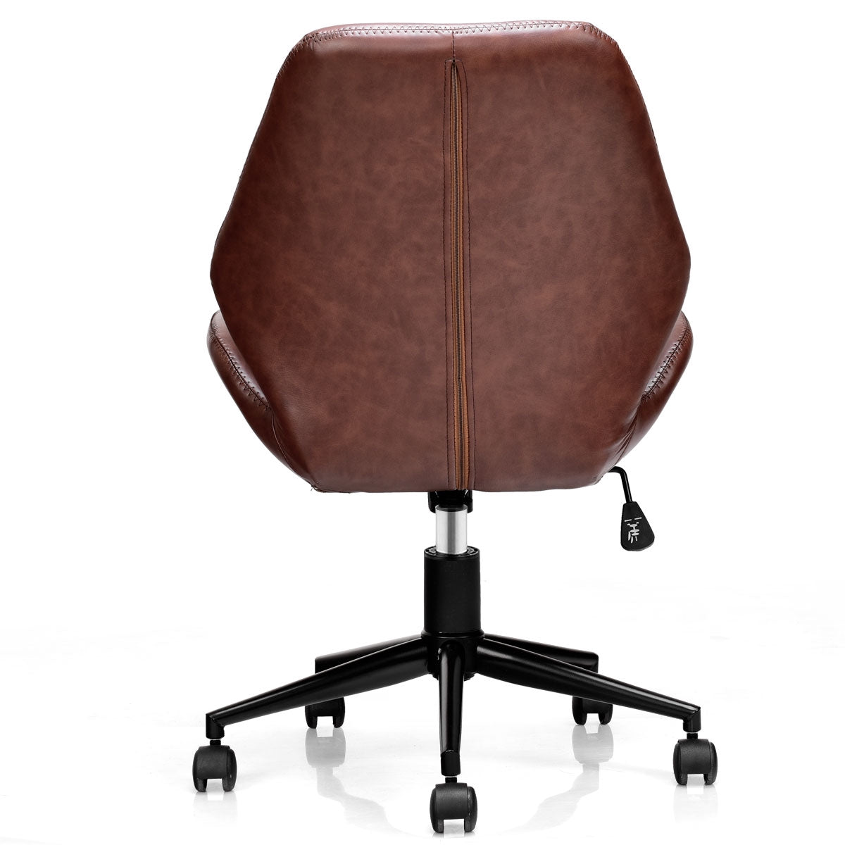 Office Chair, Mid-Back PU, Adjustable Height, Swivel