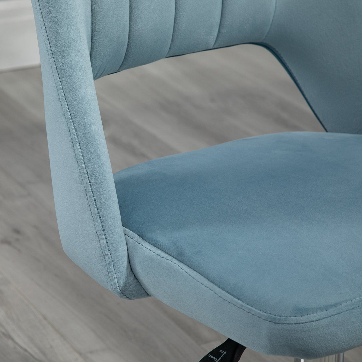 Office Chair Swivel Chair Desk Chair Height Adjustable 360° Rotatable Scallop Design Foam Velvet Polyester