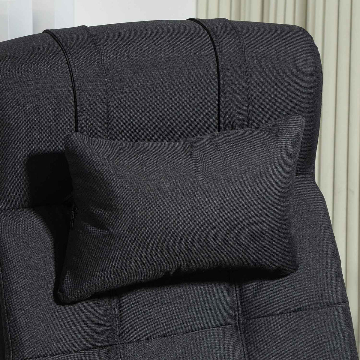 Office Chair with Footrest, Ergonomic Swivel Chair, Black