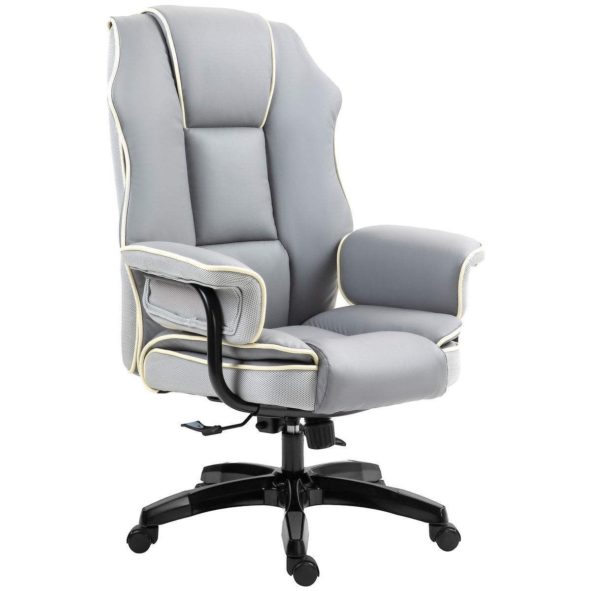 Office chair backrest adjustable, 150°, ergonomic desk chair with reclining function, height adjustable, light gray