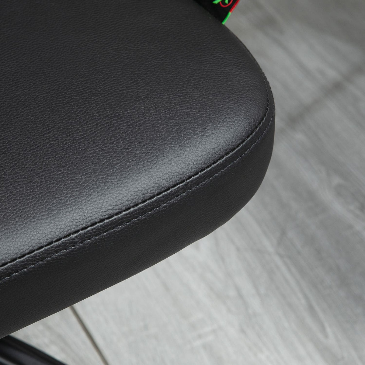 Office chair without armrest, ergonomic desk chair, height adjustable, swivel chair, black
