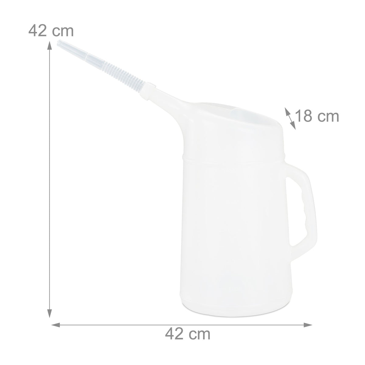 Oil jug with filler neck