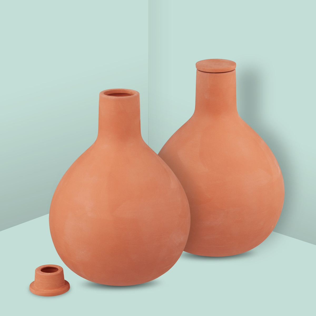 Ollas Clay Watering Pots, 1.5L, Set of 2