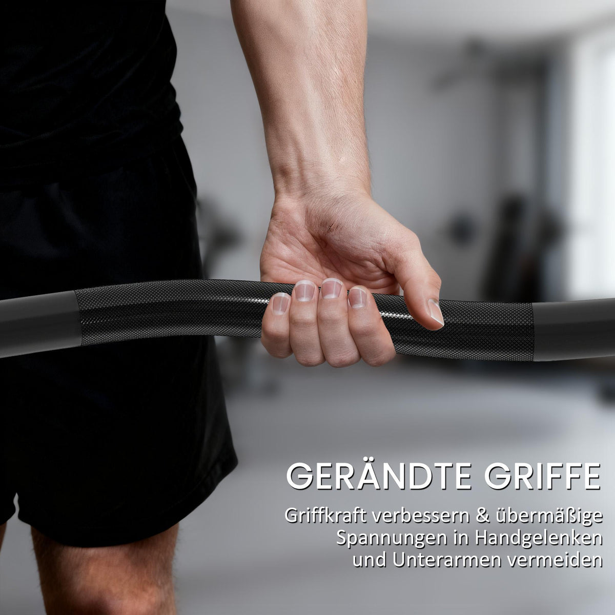 Olympic Curl Bar, 5 cm Sleeves, Steel, 100 kg Capacity