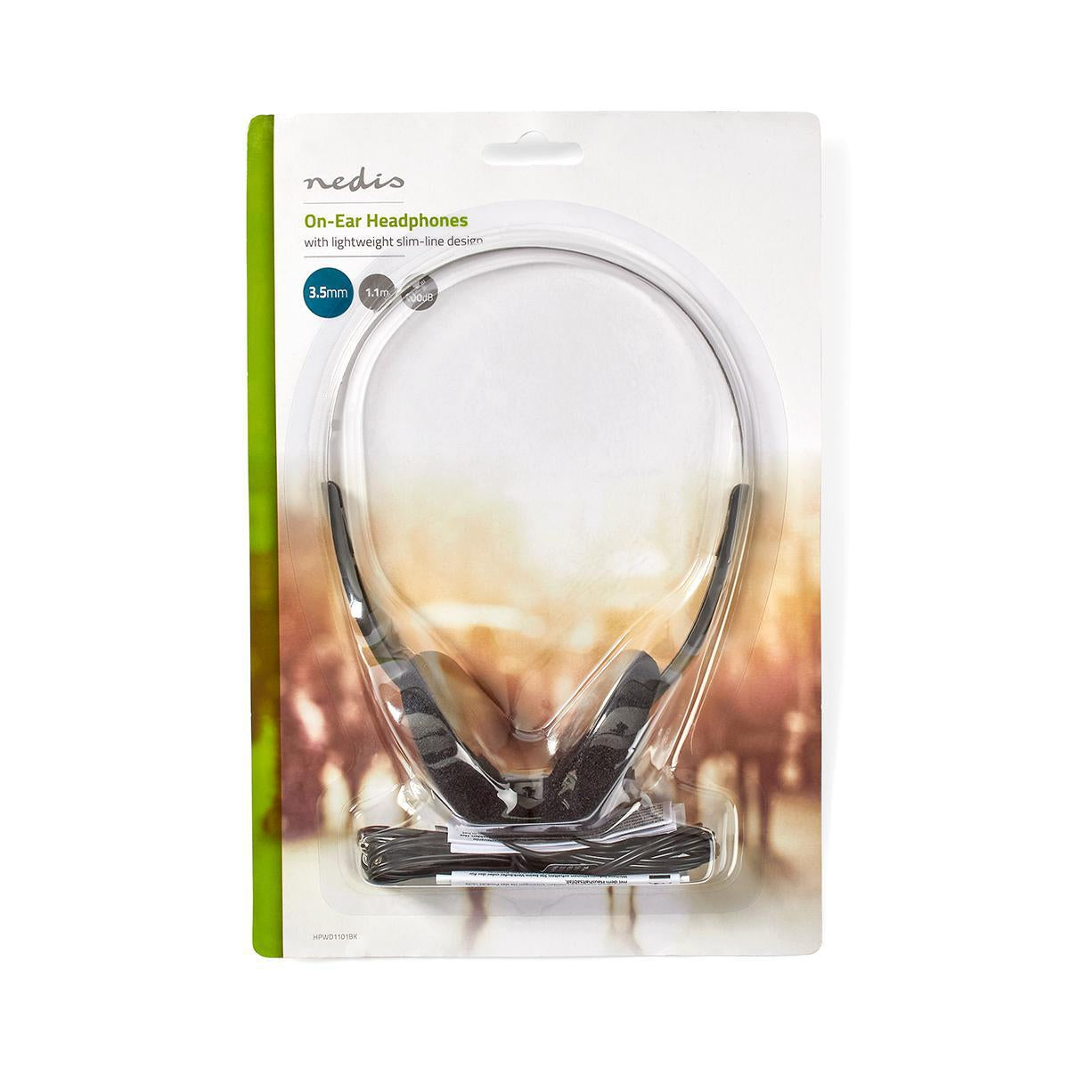 On-Ear Wired Headphones | 3.5 mm | Cable length: 1.20 m | Black