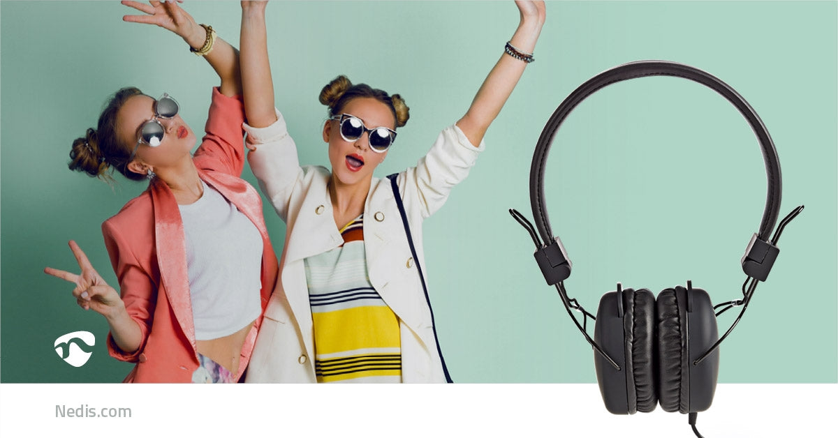 On-Ear Wired Headphones | 3.5 mm | Cable length: 1.20 m | Black