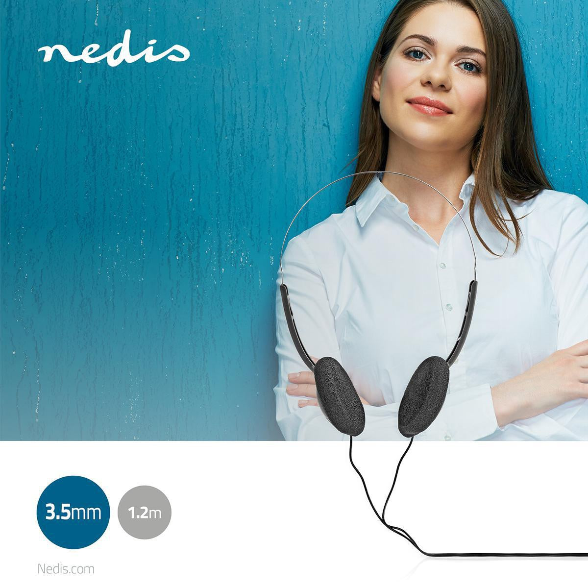 On-Ear Wired Headphones | 3.5 mm | Cable length: 1.20 m | Black