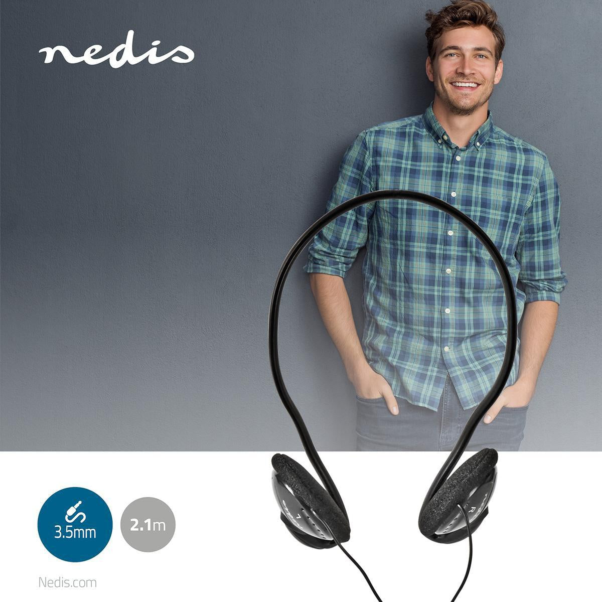 On-Ear Wired Headphones | 3.5 mm | Cable length: 2.10 m | Black