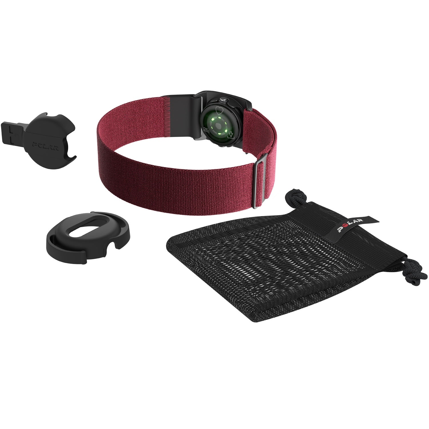 Optical Heart Rate Monitor, Dark Red, M-XXL Size