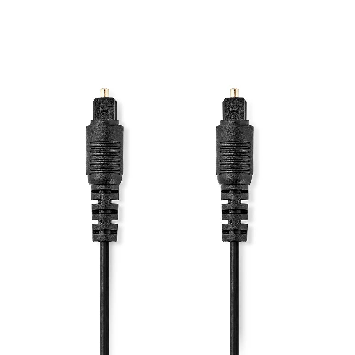 Optical audio cable | TosLink Male | TosLink Male | 3.00 m | Round | PVC | Black | Label