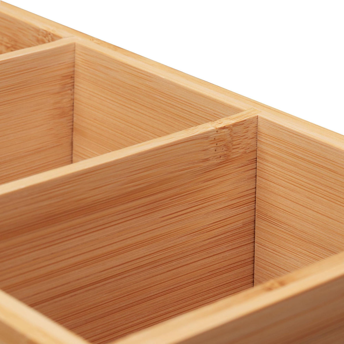 Organization box in bamboo 4 compartments