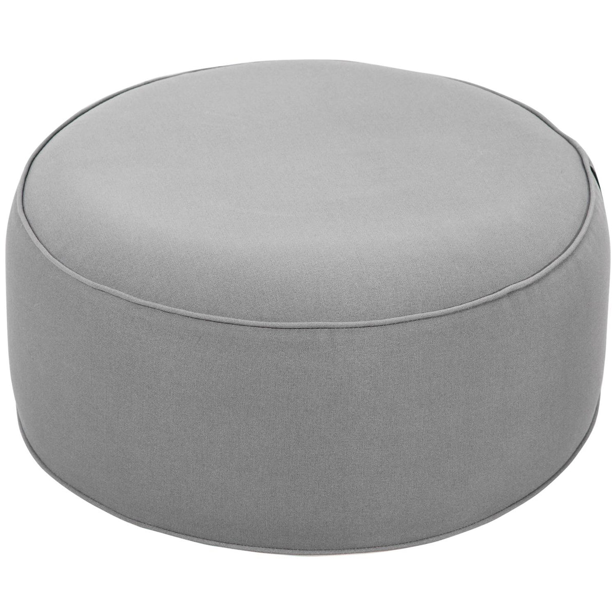 Ottoman, Inflatable Footstool, Footrest For Indoor And Outdoor Use, Load Capacity Up To 150 Kg, Polyester, Dark Gray, 53 X 53 X 23 Cm