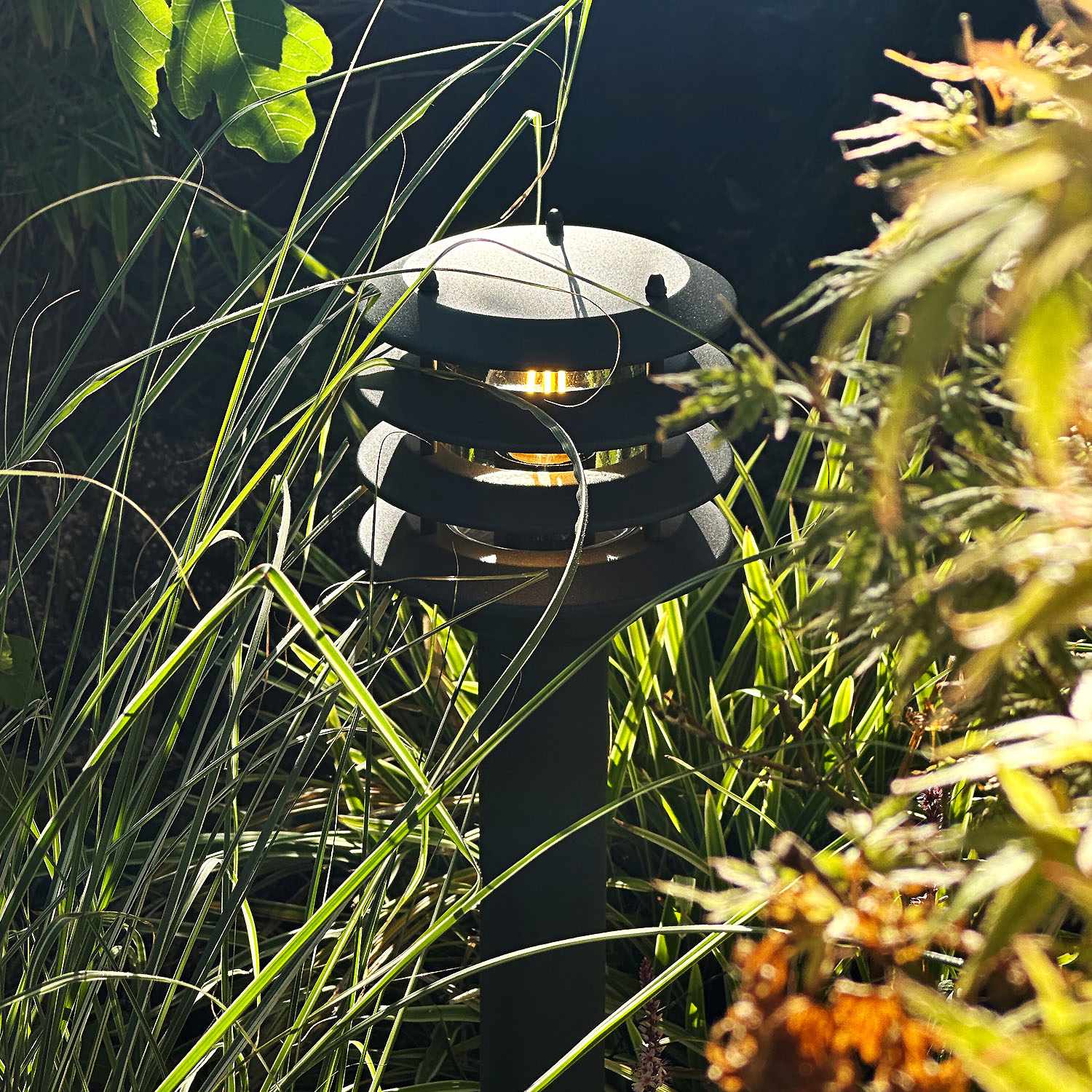 Outdoor Bollard Light, 12V 250lm, Dark Gray IP65