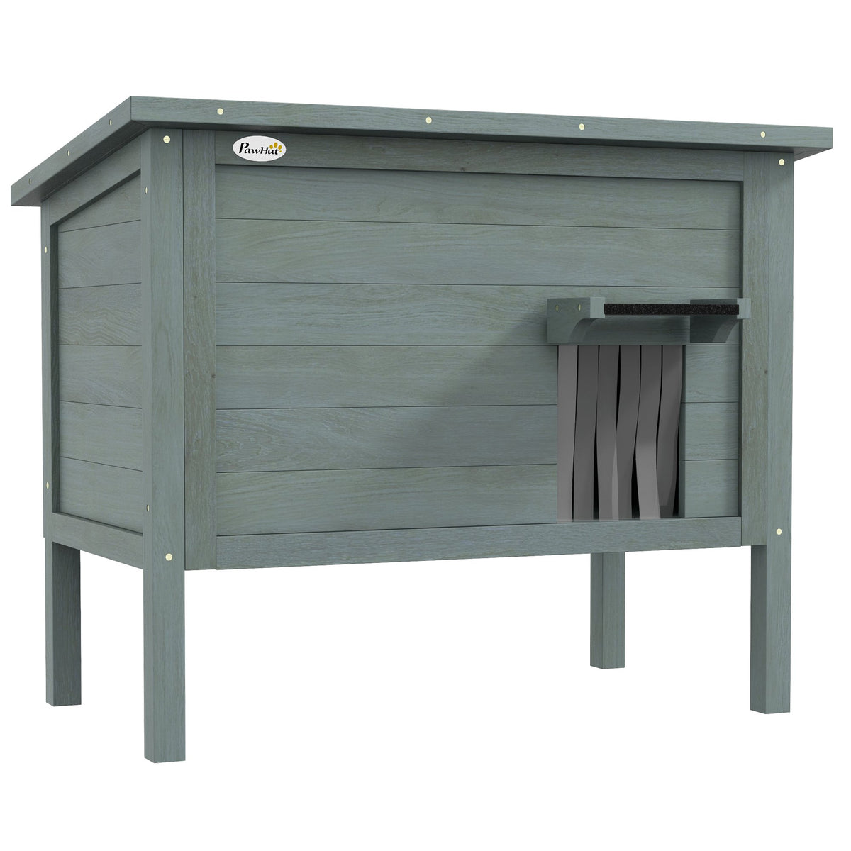 Outdoor Cat House, Insulated, Dark Grey, 85 x 50 x 68.5 cm