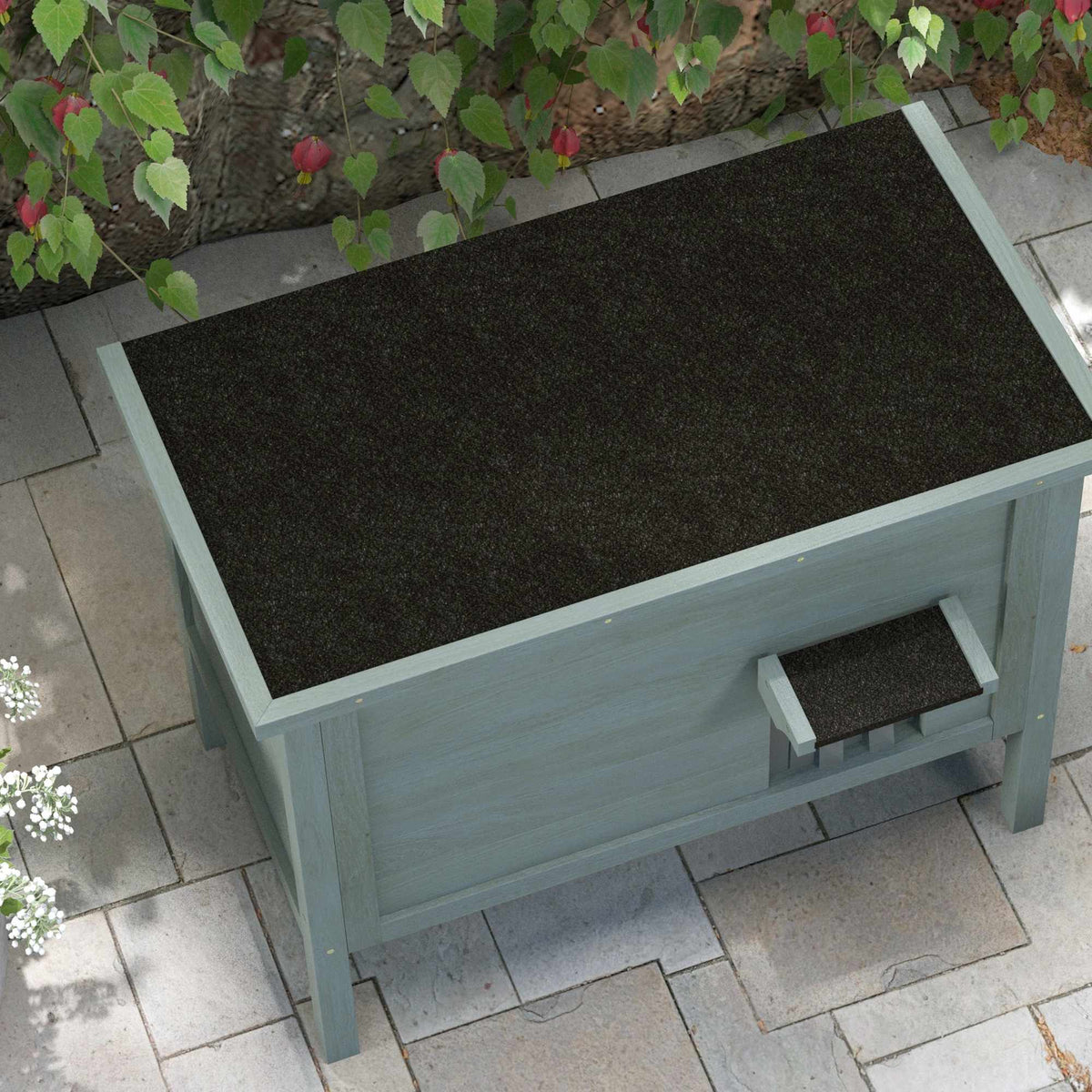 Outdoor Cat House, Insulated, Dark Grey, 85 x 50 x 68.5 cm