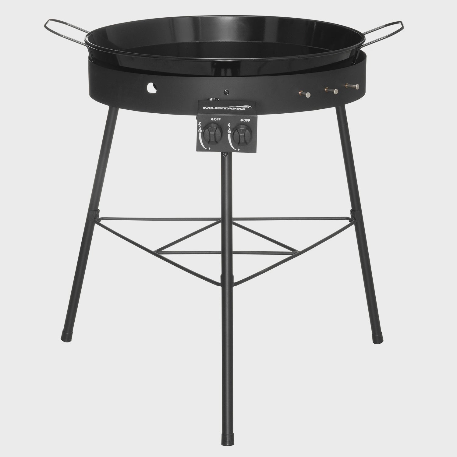 Outdoor Cooking Set with Enamel Burner, Windshield, Stand