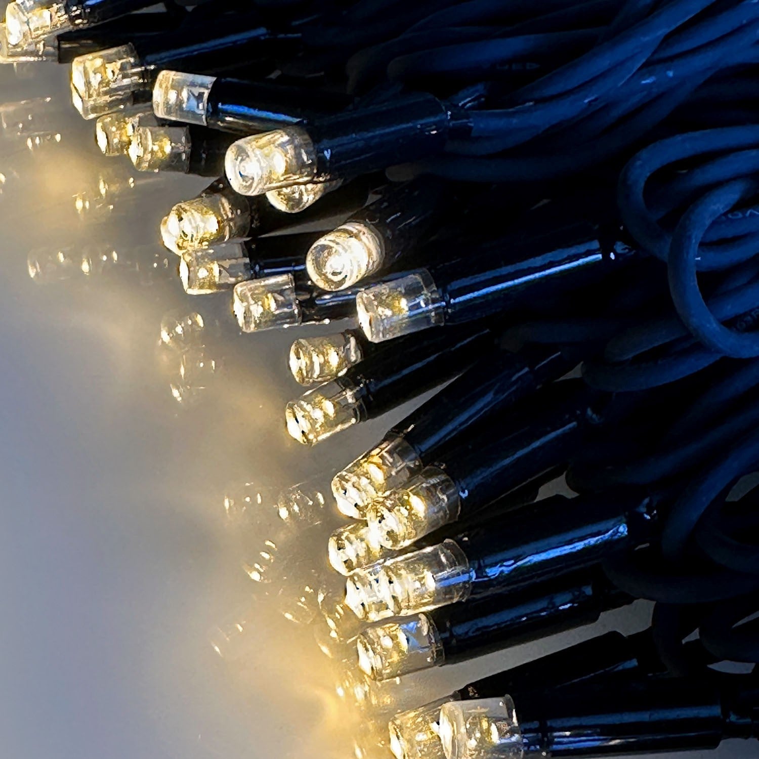 Outdoor LED String Lights, 10m 100 LEDs, Warm White 12V