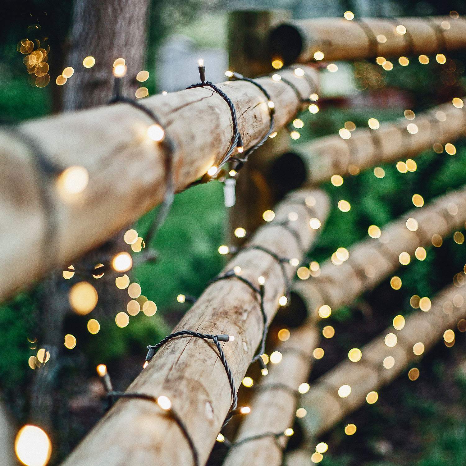Outdoor LED String Lights 10m, 100 LEDs, Warm White