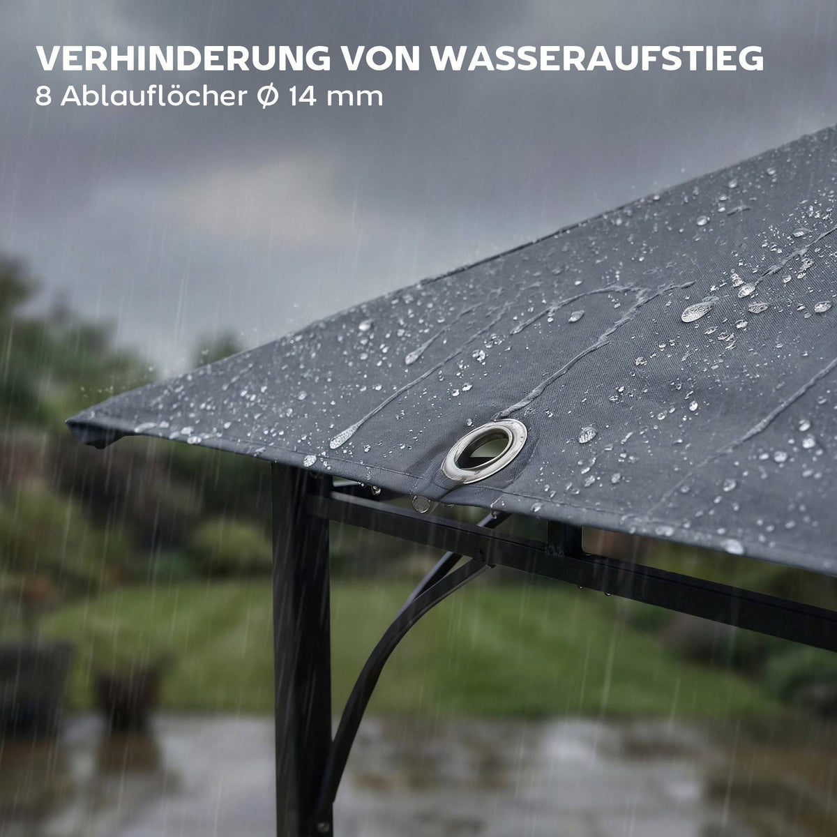 Outdoor Pavilion with Retractable Roof, UPF 30+ Protection